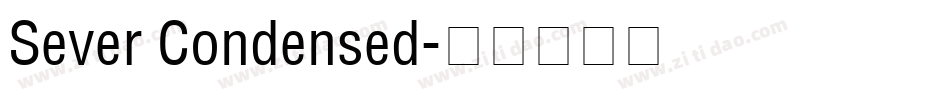 Sever Condensed字体转换